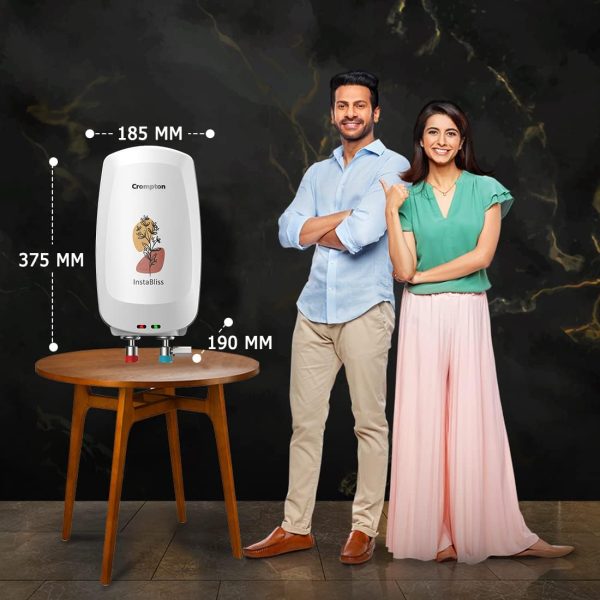 آب گرم کن Crompton InstaBliss 3-L Instant Water Heater (Geyser) with Advanced 4 Level Safety (White) - تصویر 5