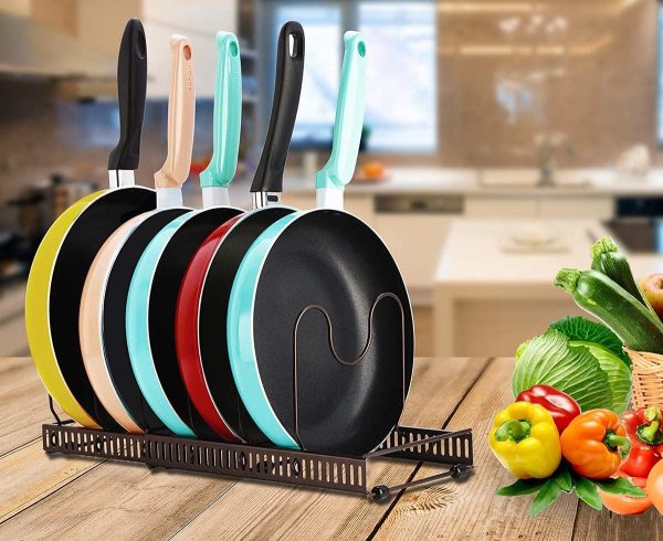 آبچکان Pot Rack Organizer, Pritzker Expandable Pots and Pans Organizer for Cabinet - تصویر 6