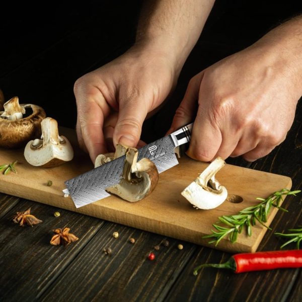 چاقو  PAUL BROWN® Chef Knife Premium Hammered Japanese high carbon Steel - تصویر 6