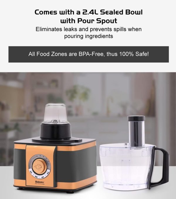 آبمیوه گیری Balzano Food Processor EF408 - تصویر 6