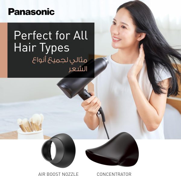 سشوار Panasonic 2300W Ionic Hair Dryer with Powerful Airflow - تصویر 6
