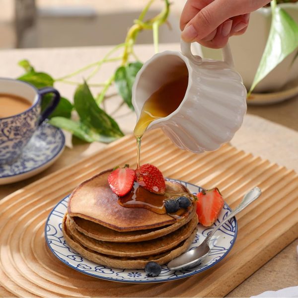 ظروف سرامیکی Selamica Ceramic Dessert Plates Set of 6, Small Salad Plates 6 Inch Appetizer Plates Kitchen - تصویر 6