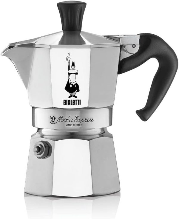 قهوه جوش Bialetti Moka Express Aluminium Stovetop Coffee Maker (1 Cup)