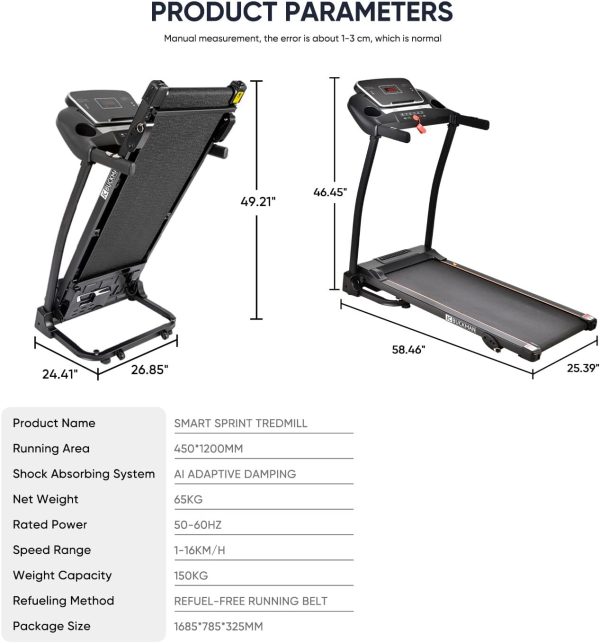 تردمیل JC BUCKMAN V-Jog Treadmill: Entry Level Home Treadmill - تصویر 7