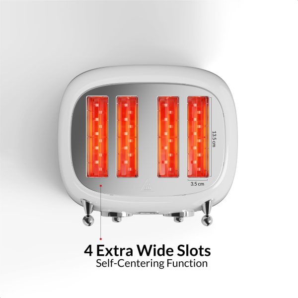 تستر Feller Germany, Retro Style 4-Slice Toaster - تصویر 6