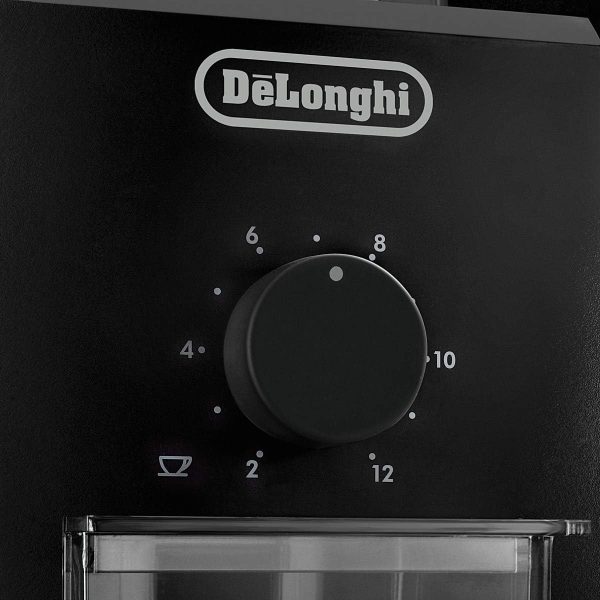 قهوه ساب De'Longhi Electric Coffee Grinder With Fineness Selector , Burr Grinding System , 12 Cups Capacity , KG79 , Black - تصویر 4