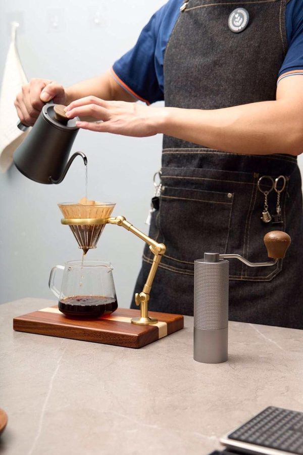 قهوه ساب Chestnut C3 PRO Manual Coffee Grinder New Version S2C Stainless Steel Conical Burr Capacity 20g Adjustable Setting High-Precision Double Bearing Positioning Perfect for Home Office Travelling| Blac - تصویر 6