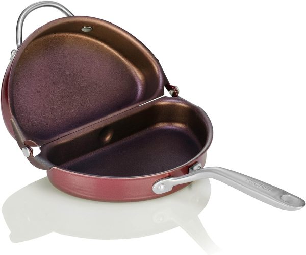 ماهی تابه TECHEF - Frittata and Omelette Pan, Coated with New Teflon Select/Non-Stick Coating (PFOA Free) (Purple)