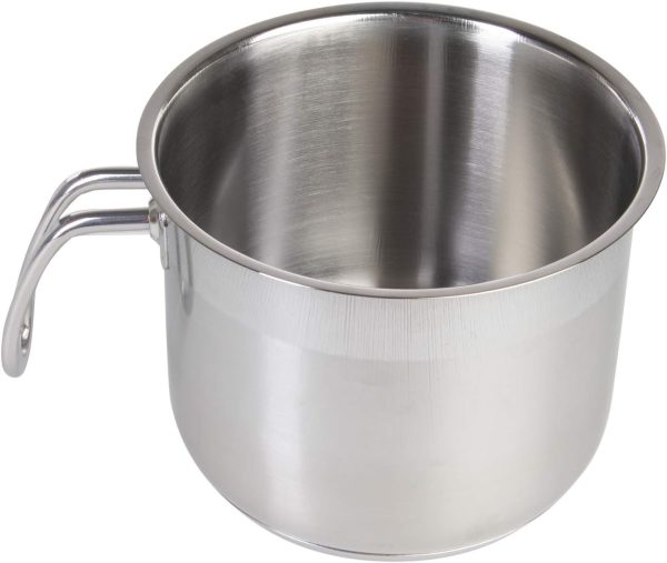 شیرجوش wenco Milk Pan, 1.6 L Capacity, Suitable for All Hob Types Including Induction, Dishwasher Safe, Stainless Steel, 536127