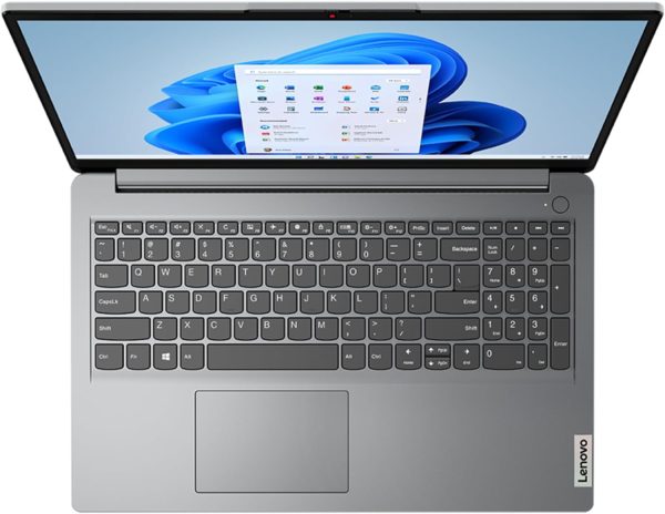لپ تاپ Lenovo Ideapad 1 15 IGL7 Laptop, Intel Celeron N4020 Processor |4GB DDR4 Ram |256GB NVMe M.2 SSD |Intel UHD Graphics 600 |15.6"HD Display |Windows 11 Home, CLOUD_GREY