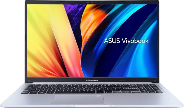لپ تاپ ASUS Vivobook 15 X1502ZA-BQ1176W Icelight Silver Slim Laptop, i7-12700H 2.3 GHz 16GB 512GB PCIE G3 SSD, Intel Iris X, WIN11 HOME, 15.6-inch FHD 1920X1080 16:9, HD Webcam, Backlit-Eng-Arb-KB