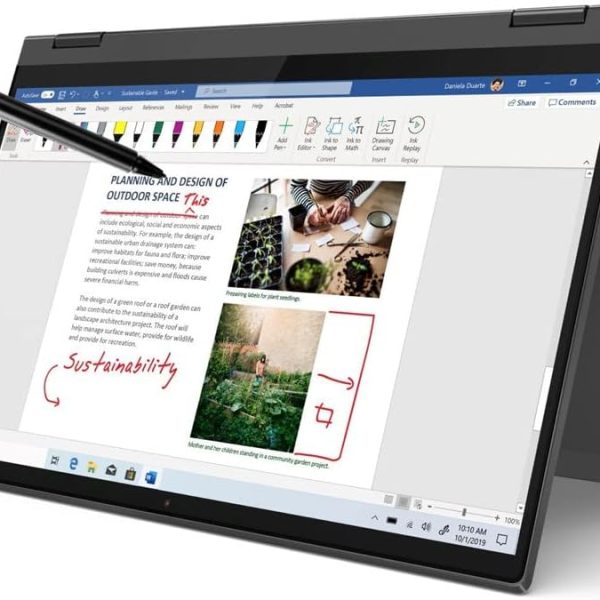 لپ تاپ و تبلت Lenovo IdeaPad Flex 5i 14" FHD 2-in-1 Touchscreen Laptop, Intel Core i3-1115G4, 4GB RAM, 128GB SSD, Graphite Gray, Windows 11 in S Mode, 82HS00R9US