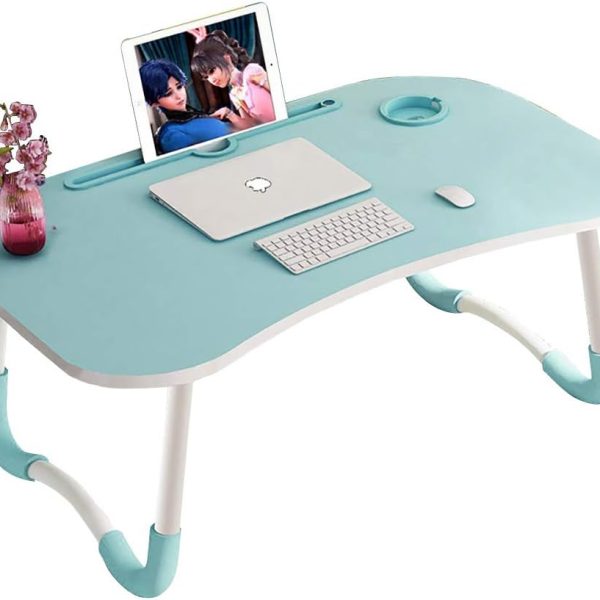 میز لپ تاپ Linyi Foldable Laptop Table Tray (B-Blue)