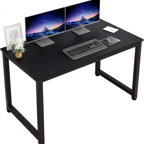 میز لپ تاپ SKY-TOUCH Computer Desk 120 * 60cm, Computer Laptop Table Desk Office Desk Study Writing Desk Easy Assembly, Computer Desk Modern Simple Style for Home Office