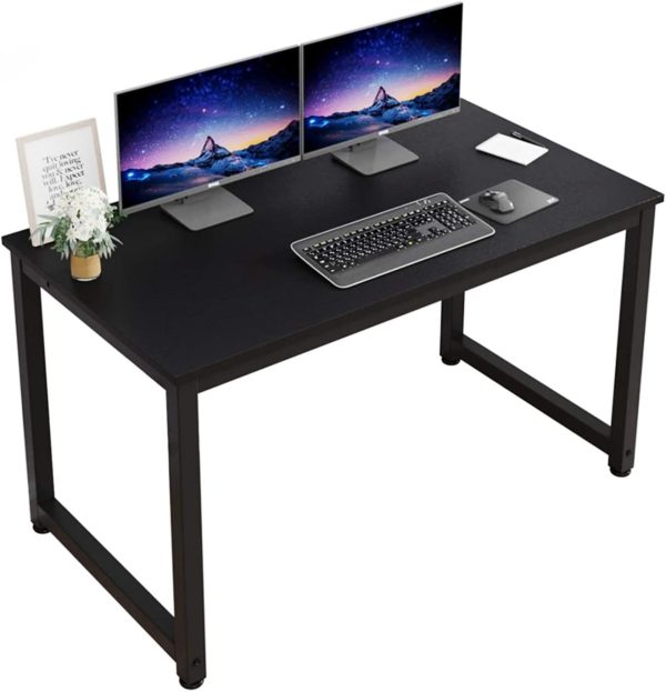 میز لپ تاپ SKY-TOUCH Computer Desk 120 * 60cm, Computer Laptop Table Desk Office Desk Study Writing Desk Easy Assembly, Computer Desk Modern Simple Style for Home Office