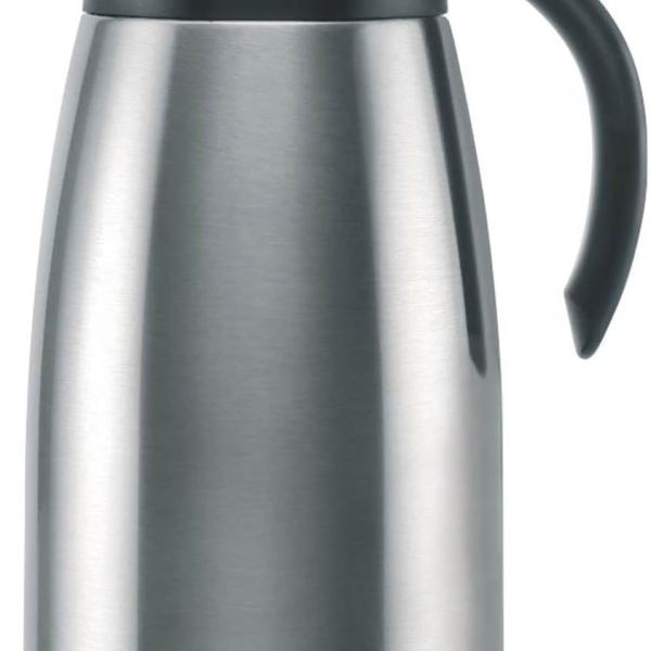 فلاسک BOROSIL VACUUM INSULATED STAINLESS STEEL TEAPOT | TEA POT | THERMAL FLASK | THERMOS | CARAFE | JUG | COFFEE POT | FOR WATER, COFFEE, TEA | 1 LITER SILVER