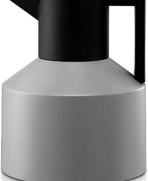 فلاسک Insulated Vacuum Jug, 304 Stainless Steel, Geometric Design, Thermal Coffee Carafe Flask, High Capacity Non Slip Bottom Thermos for Kitchen, Hotel, Office (Gray,1.2L)