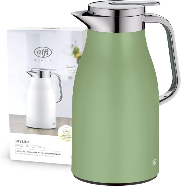 فلاسک Alfi Skyline Tea Flask C.Green 1L Chrome