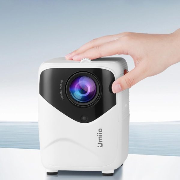 پروژکتور Umiio Q1 Portable Video Projector 2.4/5G WiFi Bluetooth Quadrangle Trapezoid 0.8-5M Projection Distance 1920 * 1080