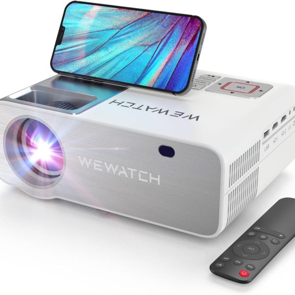 پروژکتورWEWATCH 5G WiFi Projector 1080P Full HD 230" Project Size LED Portable Outdoor Projector