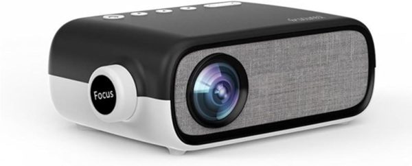 پروژکتور Wownect Mini LED WIFI Projector [100 ANSI Lumens] 1080P Supported Home Theater Portable Video Projector Compatible with HDMI,USB,AV- Black