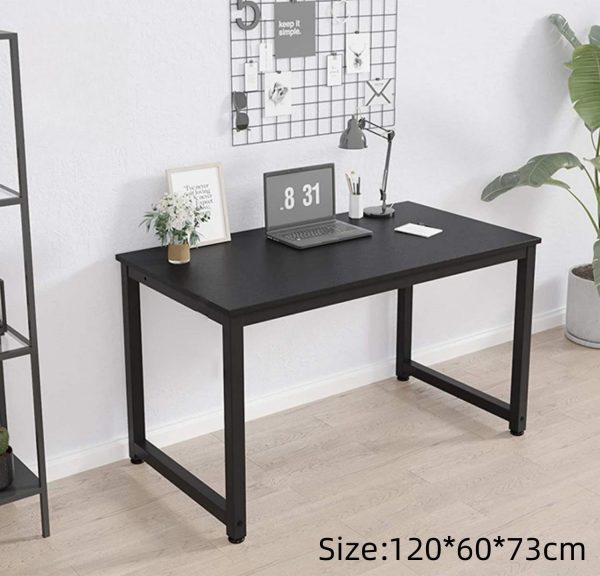 میز لپ تاپ SKY-TOUCH Computer Desk 120 * 60cm, Computer Laptop Table Desk Office Desk Study Writing Desk Easy Assembly, Computer Desk Modern Simple Style for Home Office - تصویر 5