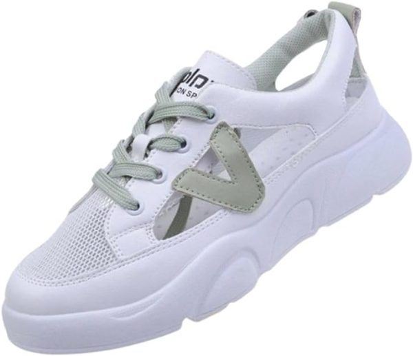 کفش Women's Comfortable Cross Straps Flat Lace Up Soft Sole Women Sneakers Shoes For Ladies