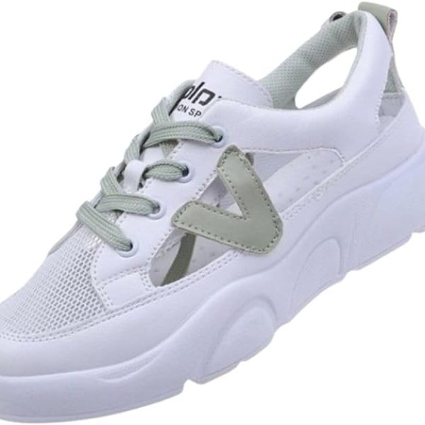 کفش Women's Comfortable Cross Straps Flat Lace Up Soft Sole Women Sneakers Shoes For Ladies