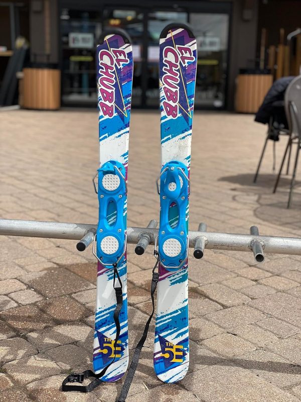 بورد اسکی 5th Element El Chubb Ski Blades, Ski Boards, Snow Blades for Men and Adult with Adjustable bindings -Twin Tip Freestyle Mini Skis Short Skis -for Tricks, All Mountain Snow Skiing - تصویر 4