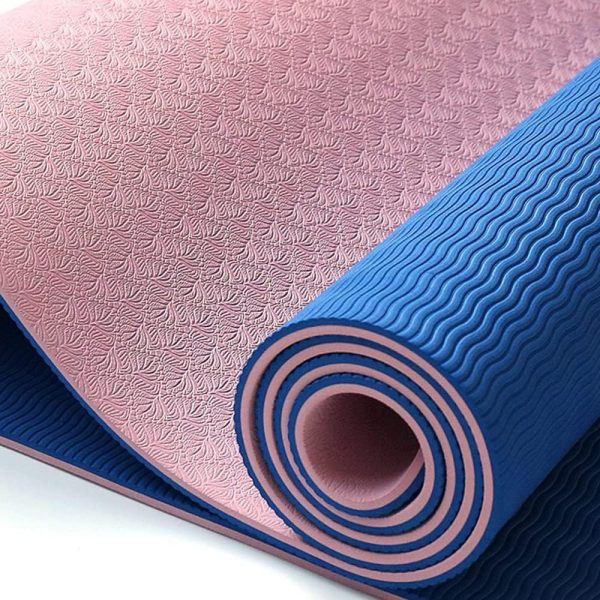 مت ورزشی HJB VISSO Yoga Mat, Non Slip Pilates Fitness Exercise Mat with Alignment Marks for Women Men, 183 x 61 x 0.6cm Thick Eco Friendly TPE, Carrying Strap & Storage Bag Included - تصویر 4
