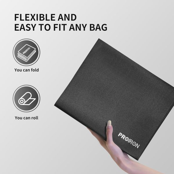 مت ورزشی PROIRON Yoga Mat Folding Travel Exercise Mat Non Slip Double-Sided Professional Pilates Mat Foldable Easy to Carry to Class Beach Park Travel Picnics (With Storage Bag) - تصویر 4