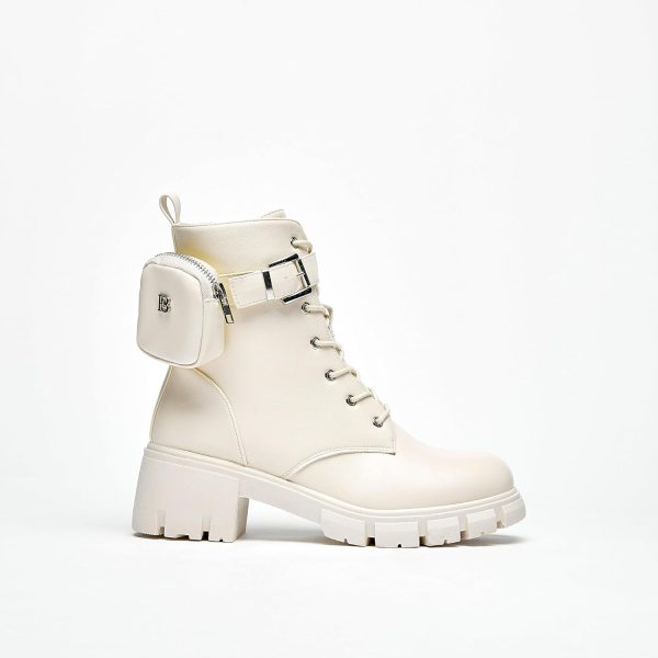 بوت Flora Bella Women Solid Boots With Zip Closure And Block Heels - تصویر 6
