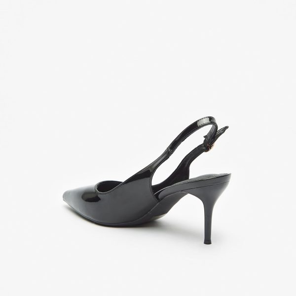 کفش  Brand: Flora Bella by Shoexpress Flora Bella By Shoexpress Women Solid Stiletto Heels With Buckle Closure 40EU-6.5Uk Black - تصویر 6