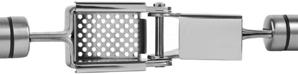 سیر له کن Garlic-Press Mincer, Seeway Stainless Steel Garlic Crusher & Peeler Set, Detachable, Heavy-duty, Rust Proof Garlic Mincer Design for Extracts More Garlic Paste Per Clove - تصویر 5