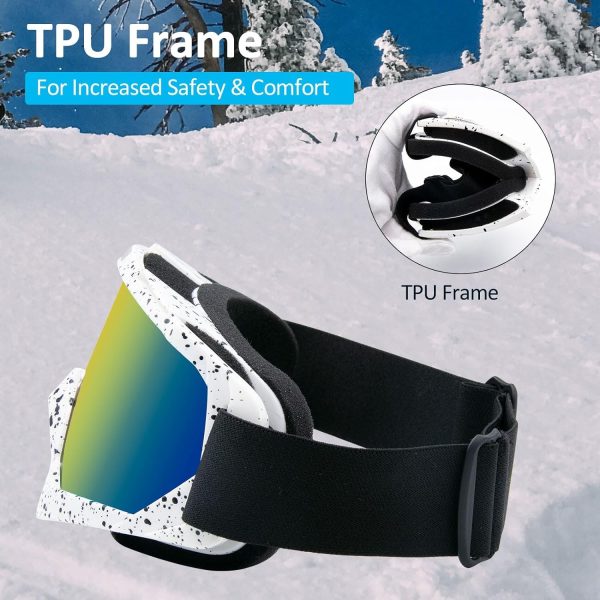 عینک اسکی Motorcycle Goggle, Motocross Snowboard Ski Goggles, Dirt Bike Off-Road Protective Mtb Glasses۱۸ - تصویر 5