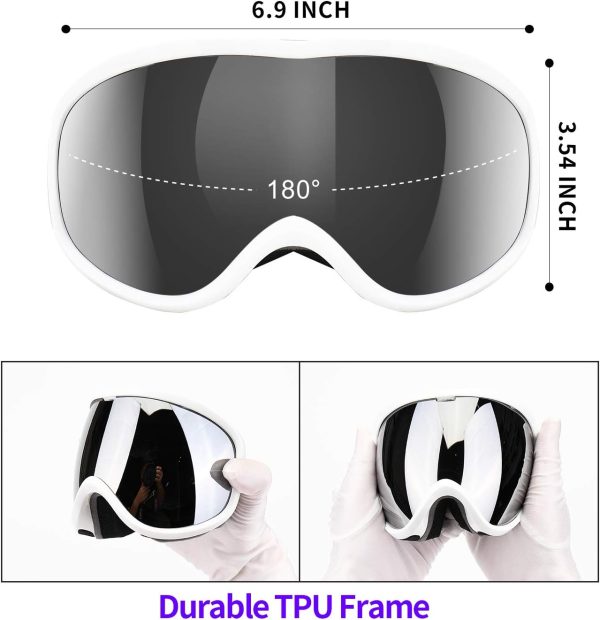 عینک اسکی Supertrip Snow Ski Goggles Anti-Fog 100% UV Protection Snowboard Skiing Goggles - تصویر 5