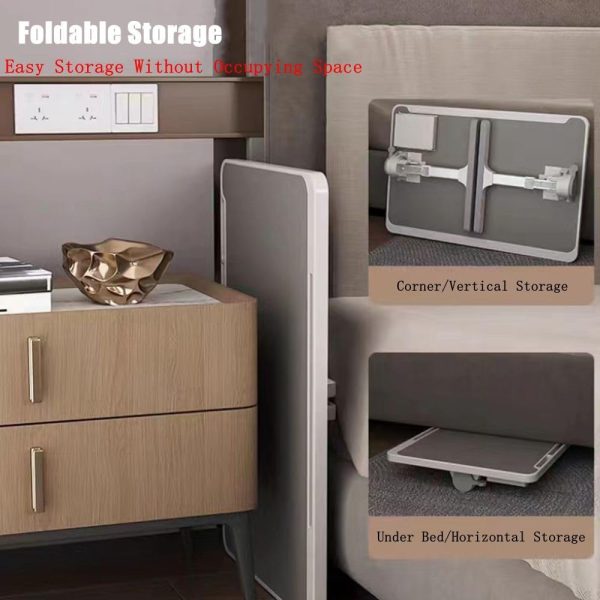 میز لپ تاپ COOLBABY Adjustable Laptop Table Multifunctional Laptop Nightstand With Hidden Drawer Laptop Bed Table Portable Lap Desk With Folding Legs For Eating Working Writing Gaming Drawing - تصویر 7