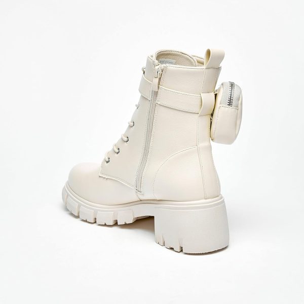 بوت Flora Bella Women Solid Boots With Zip Closure And Block Heels - تصویر 7