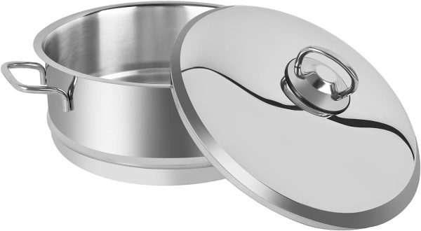 قابلمه Prestige Stainless Steel Steamer Set, 4 Pieces, Silver - تصویر 8