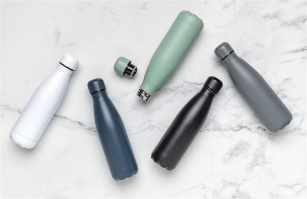 بطری آب Water Bottle - 500 ml Vacuum Insulated Water Bottle | Double Layer Stainless Steel, Leak Proof water bottle with premium look (Black, 1) - تصویر 7