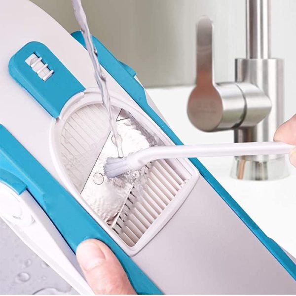 رنده Showay Ainstru Mandoline Slicer for Kitchen, Safe Vegetable Chopper Adjustable TikTok Cutter Multi purpose Food Blue, Lc-Vcutter-bl - تصویر 6