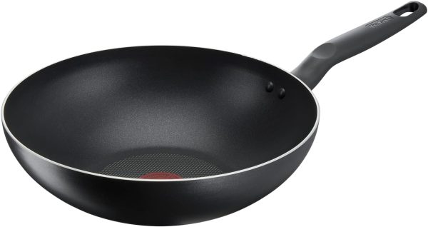 ماهی تابه Tefal G6 Super Cook Wokpan 28 + Lid, Non Stick With Thermo Signal, Black, Aluminium, B4591684 - تصویر 8