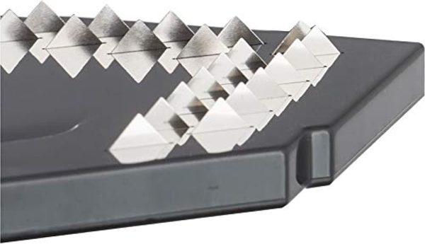 رنده Prestige Plastic 6 in 1 Mandolin Slicer| Interchangeable Blades|Four Thickness Settings|Two Julienne settings|Sharp V Shaped Stainless Steel Blades- Black - تصویر 4