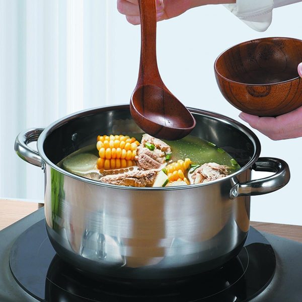 سرویس قابلمه Stainless Steel 10Pcs Cookware Set|With Stainless Steel Handle Stew Pots With Lids|Gas,Stoves Compatible,Induction Pots (Stainless Steel Lid) - تصویر 5
