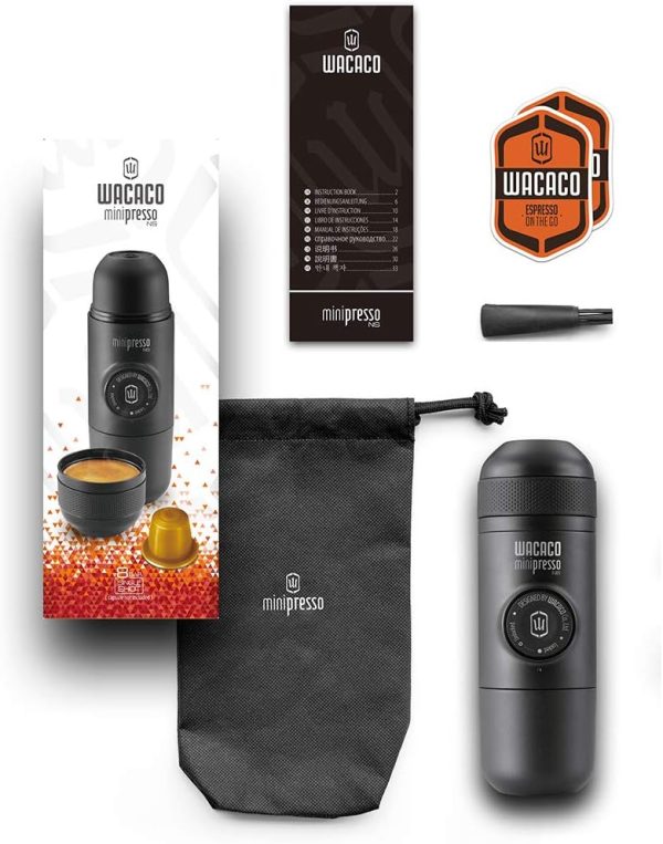 قهوه جوش Wacaco Minipresso NS, Portable Espresso Machine, Compatible Nespresso Original Capsules and Compatibles, Travel Coffee Maker - تصویر 4