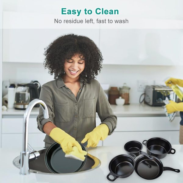 سرویس قابلمه Non-Stick Pots And Pans Set 13-Piece Kitchen Utensil Set Kitchen Cookware Gifts for Friends and Faly - تصویر 8