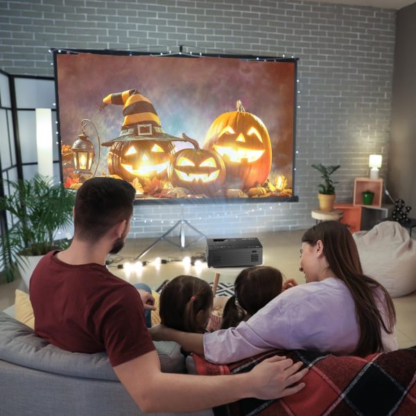 پروژکتور GINCSRI mini Projector for iphone HD 1080P video projectors 10000 Lumens 200" - تصویر 7