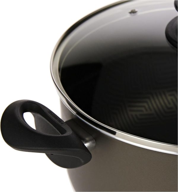 سرویس قابلمه Tramontina Paris 12 Pieces Lead-Colored Aluminum Cookware Set with Interior and Exterior Starflon Max PFOA Free Nonstick Coating - تصویر 7