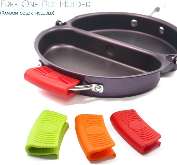 ماهی تابه TECHEF - Frittata and Omelette Pan, Coated with New Teflon Select/Non-Stick Coating (PFOA Free) (Purple) - تصویر 5