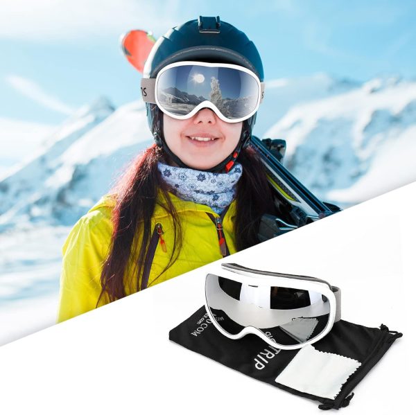 عینک اسکی Supertrip Snow Ski Goggles Anti-Fog 100% UV Protection Snowboard Skiing Goggles - تصویر 8